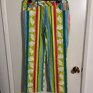 Lilly Pulitzer Vibrant Striped Pants